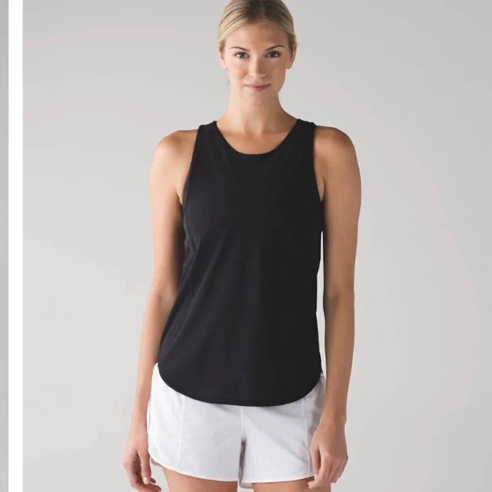 Lululemon Sculpt Tank II Black size 6‎ W1NAWS